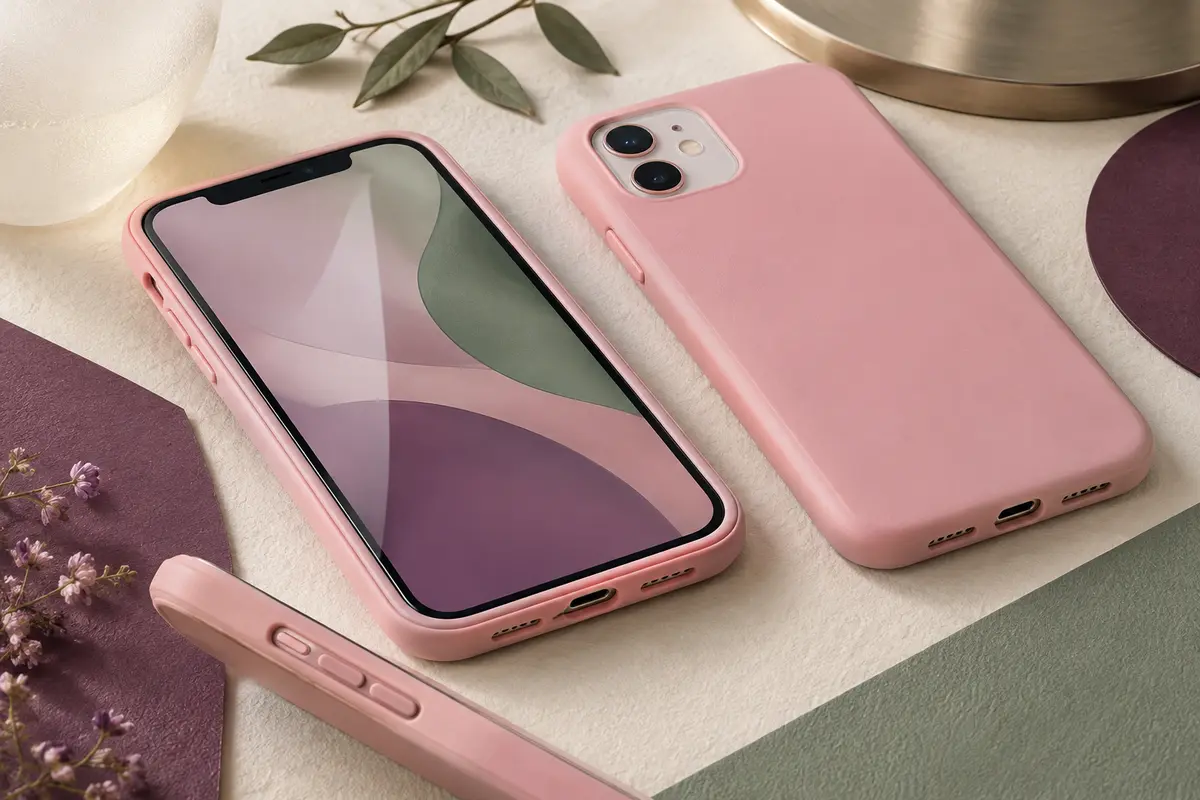 Coque intégrale rose Cozycase pour iPhone 11 avec protection d’écran et couverture des contours