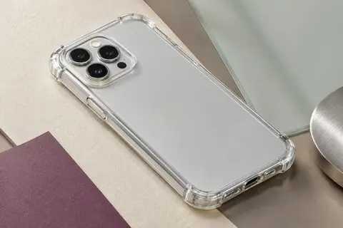 Coque transparente antichoc pour Galaxy A33 5G, avec contour souple, dos rigide et coins renforcés.